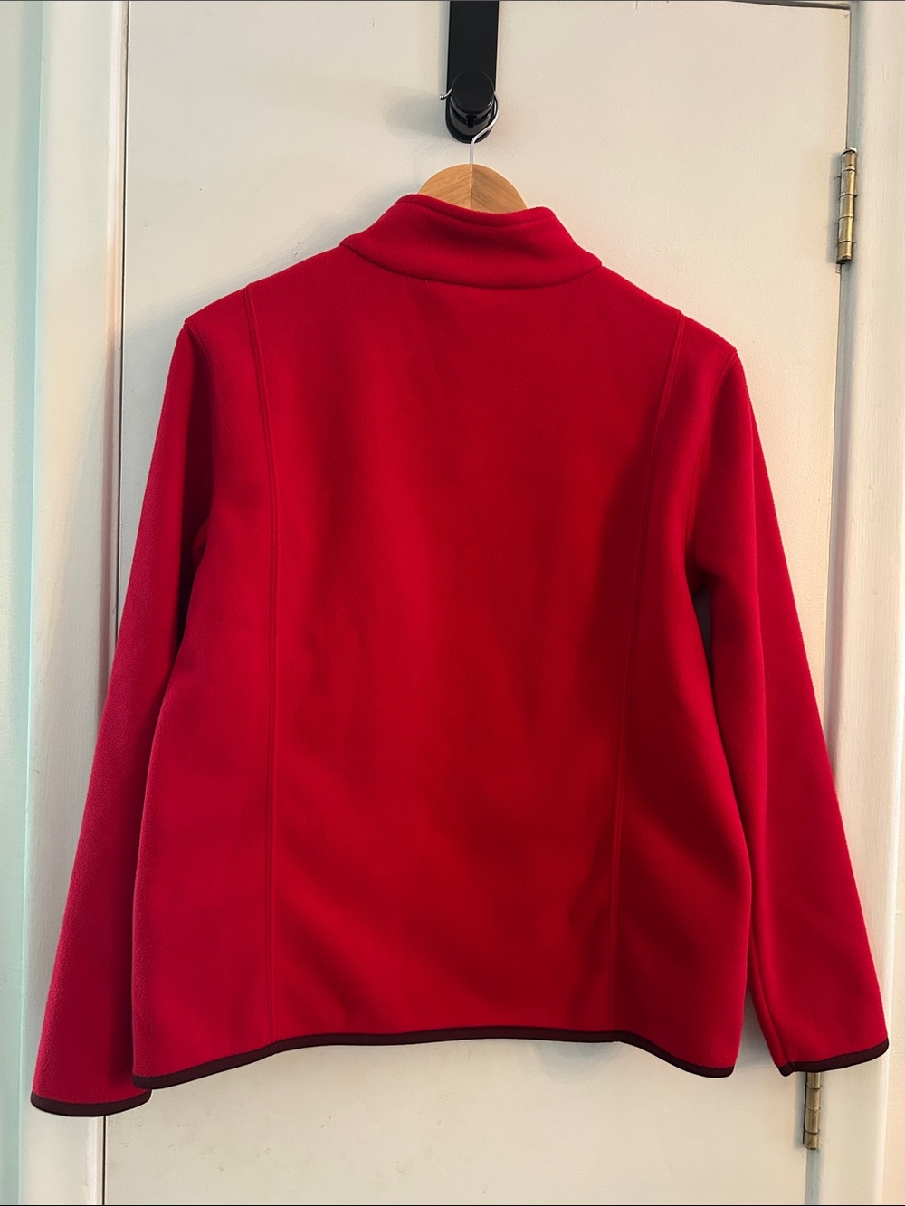 Coldwater Creek Red Zip-Front fleece Jacket, Size Small (6-8) Women’s - Picture 3 of 10